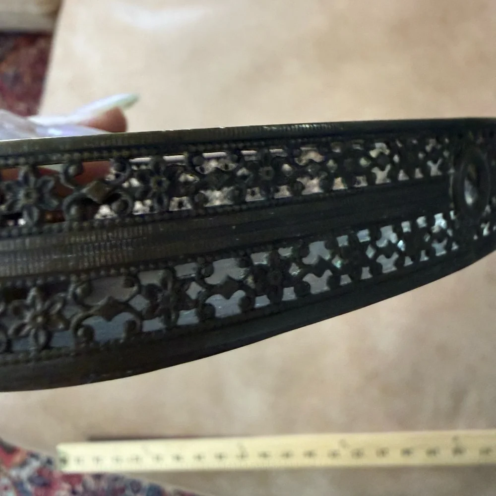 Vintage Metal Oval Tray